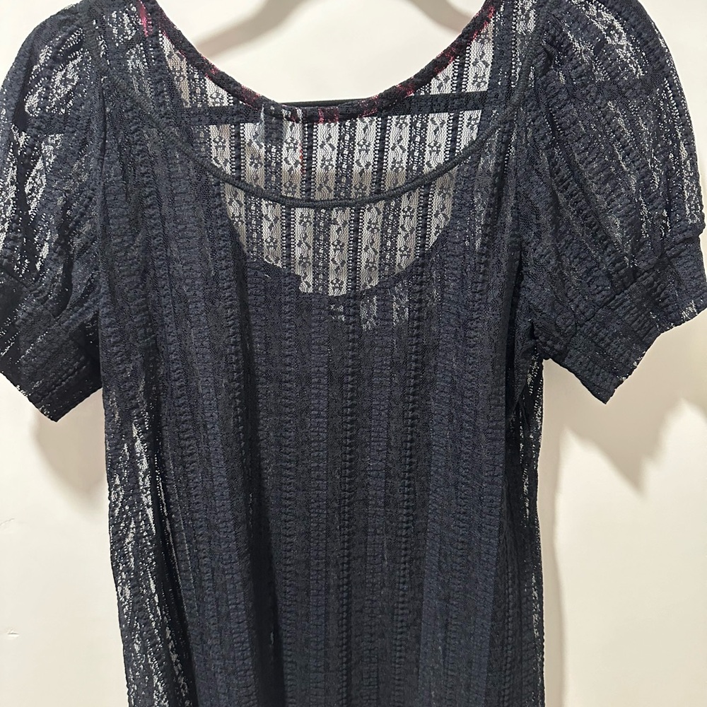 Black lace top